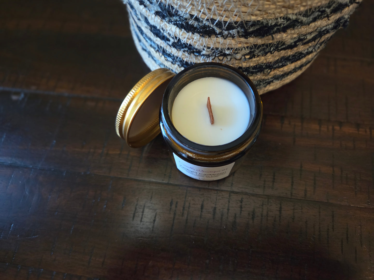 Amber Jar Candles (4oz)- Various Scents