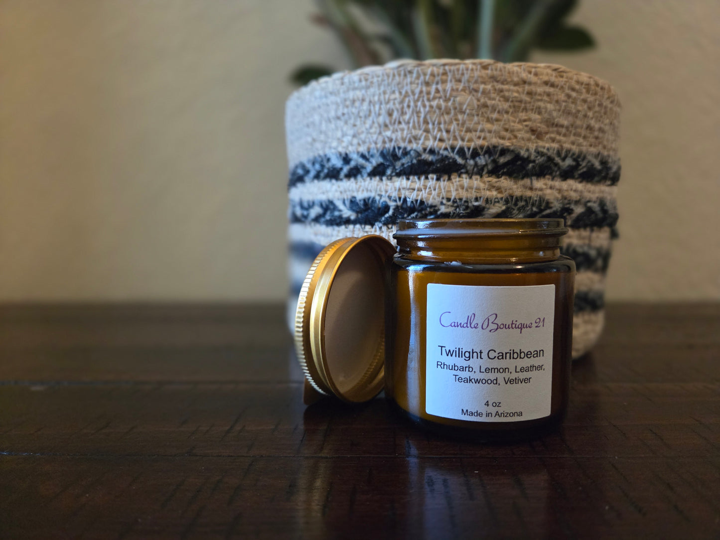 Amber Jar Candles (4oz)- Various Scents