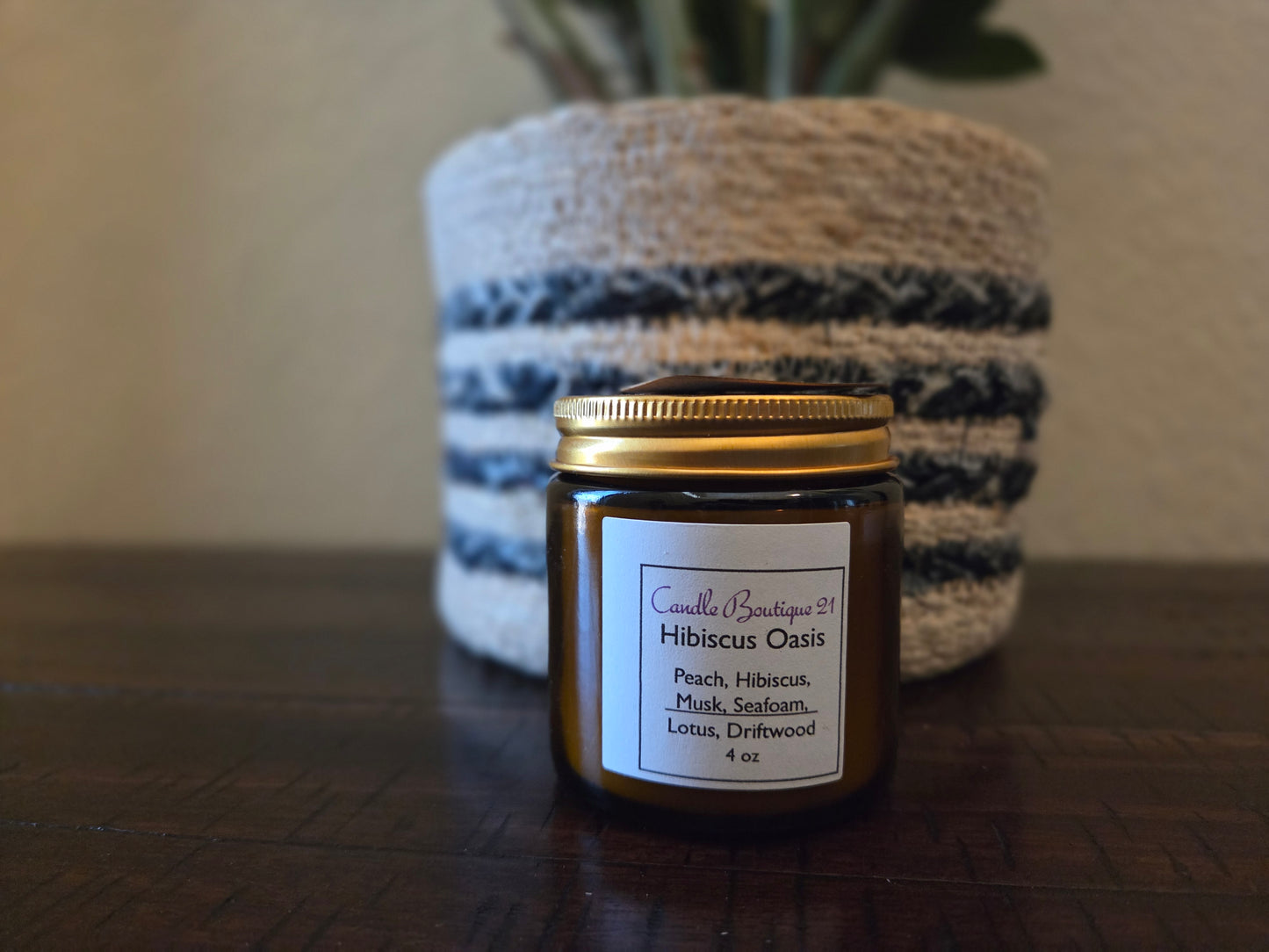 Amber Jar Candles (4oz)- Various Scents
