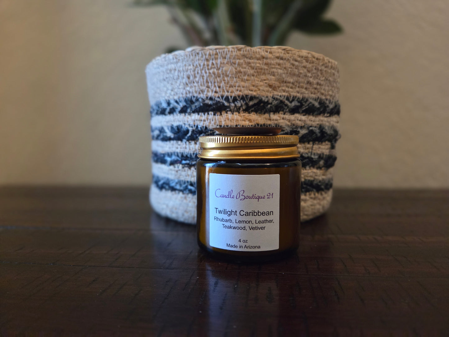 Amber Jar Candles (4oz)- Various Scents