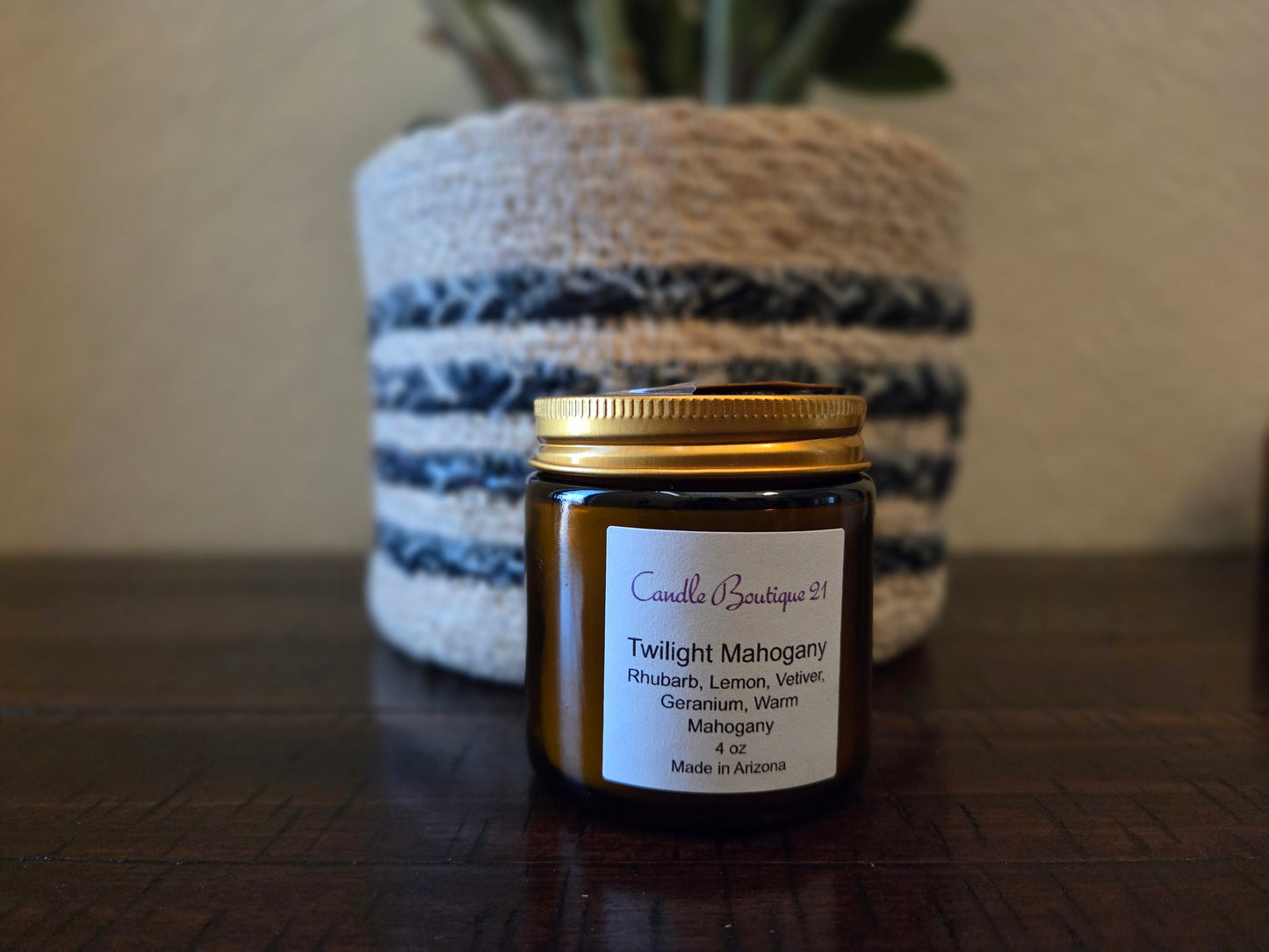 Amber Jar Candles (4oz)- Various Scents