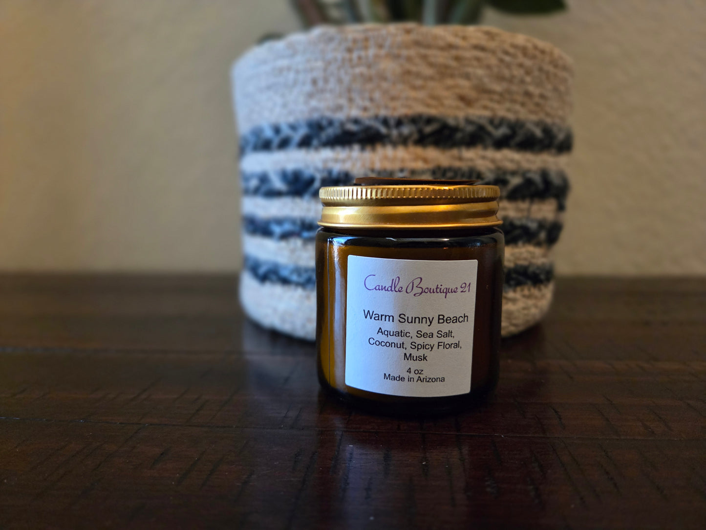 Amber Jar Candles (4oz)- Various Scents
