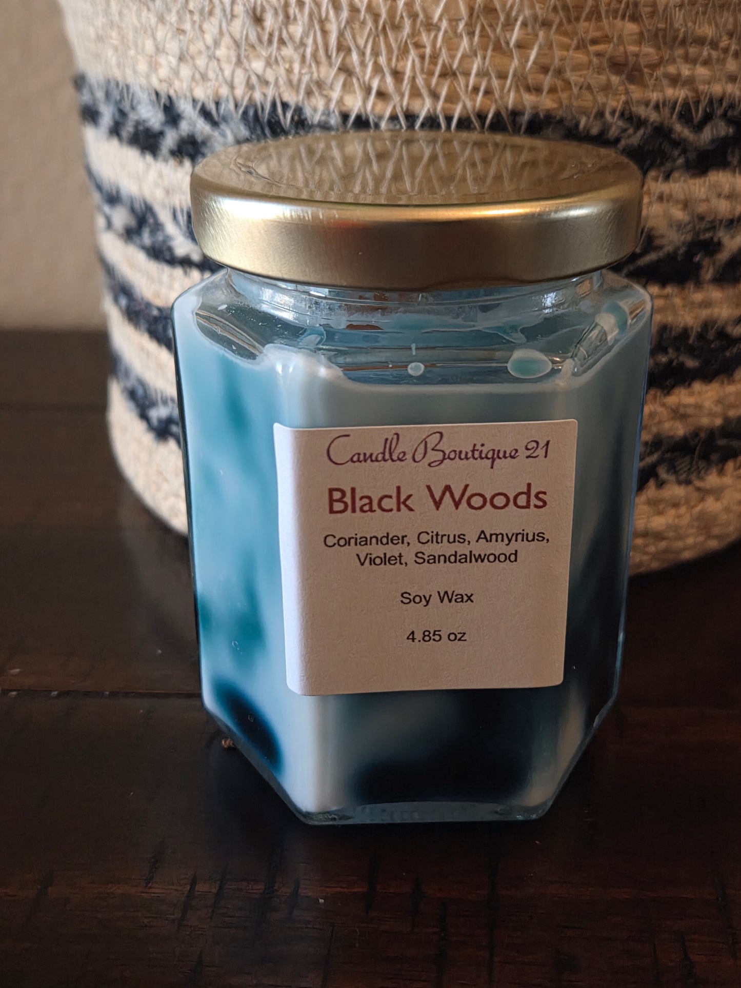 Marbled Hexagon Candles