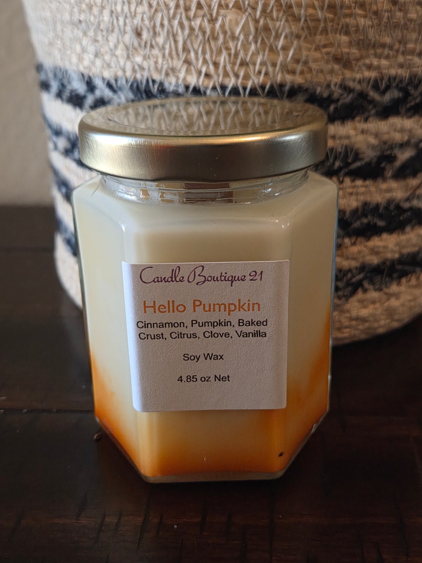 Marbled Hexagon Candles