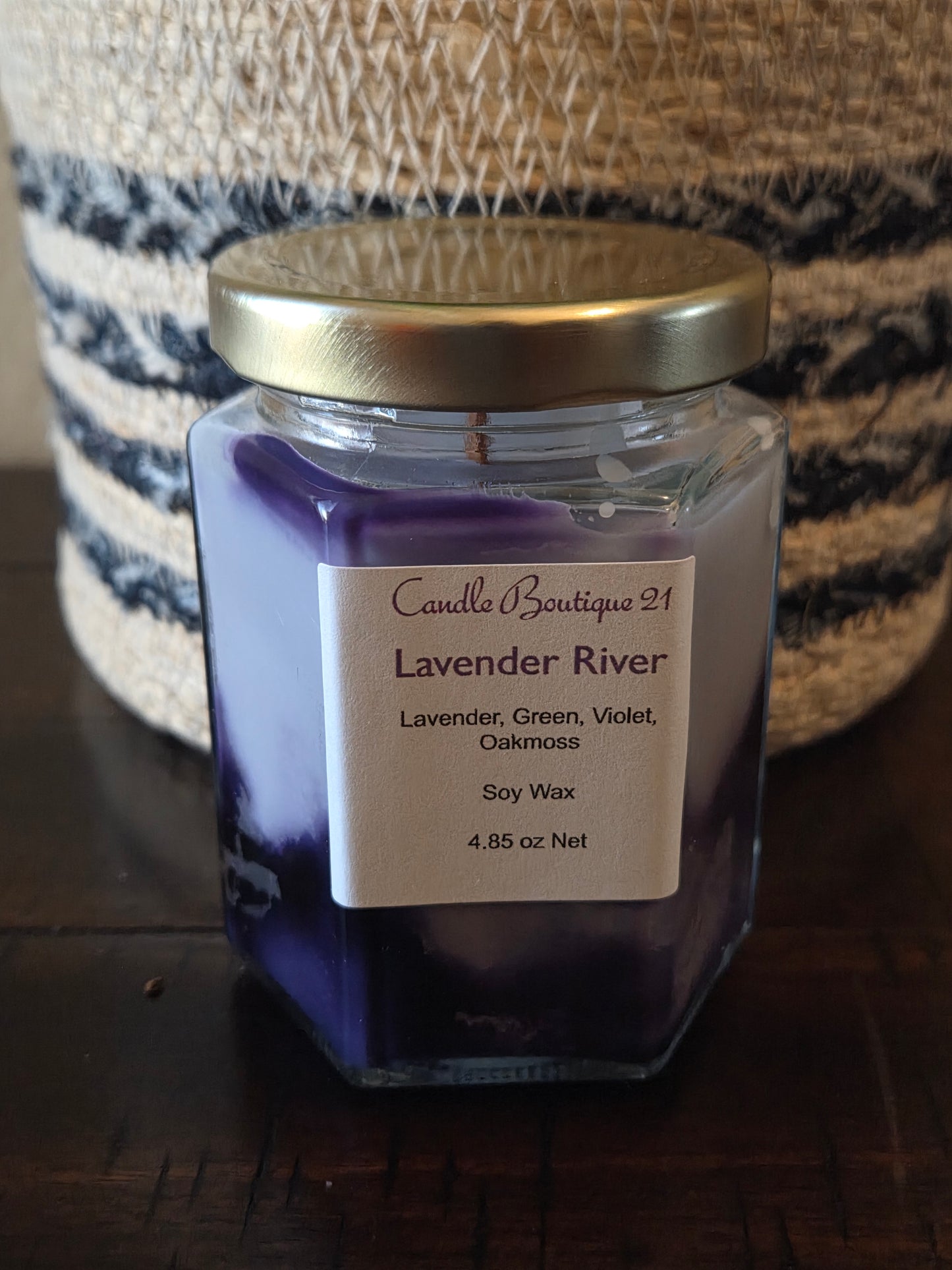 Marbled Hexagon Candles