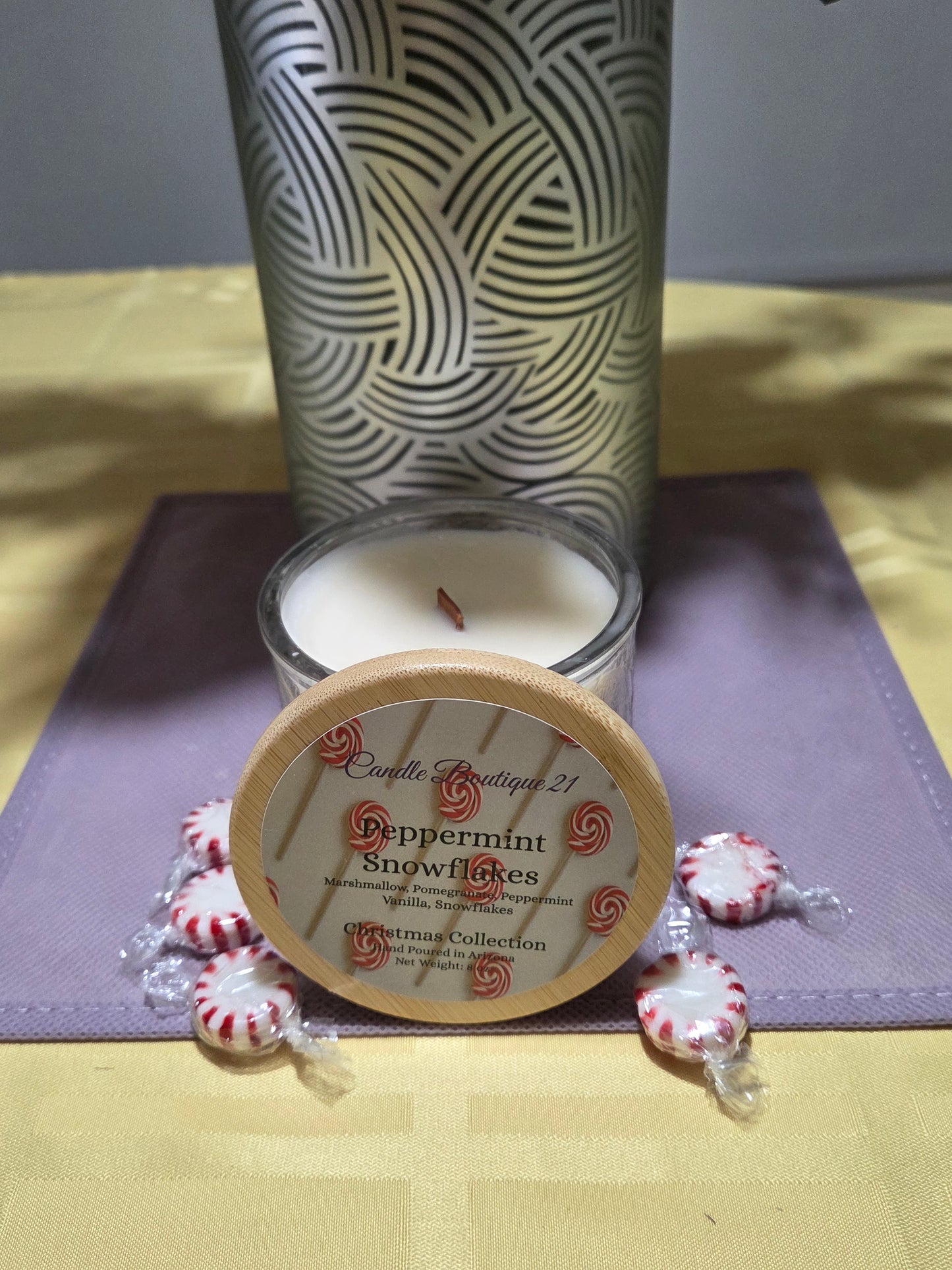 CHRISTMAS COLLECTION-PEPPERMINT SNOWFLAKES