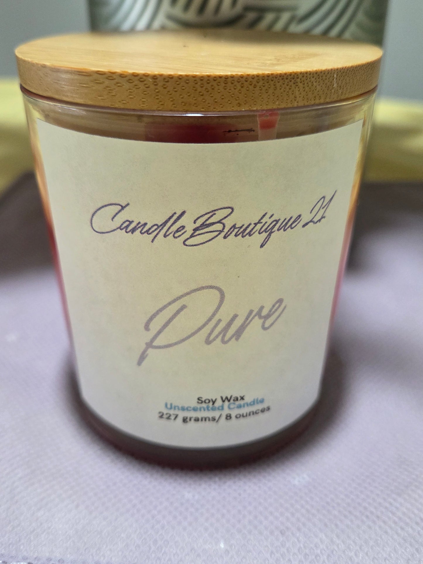 BOUTIQUE CANDLE-PURE (Unscented)
