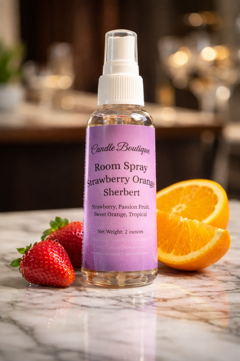 Room Spray (2oz)- Strawberry Orange Sherbert